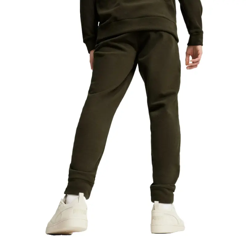 PUMA ESS ELEVATED Sweatpants WARMCELL Knitted Sports Pants Men's Dark Olive-3