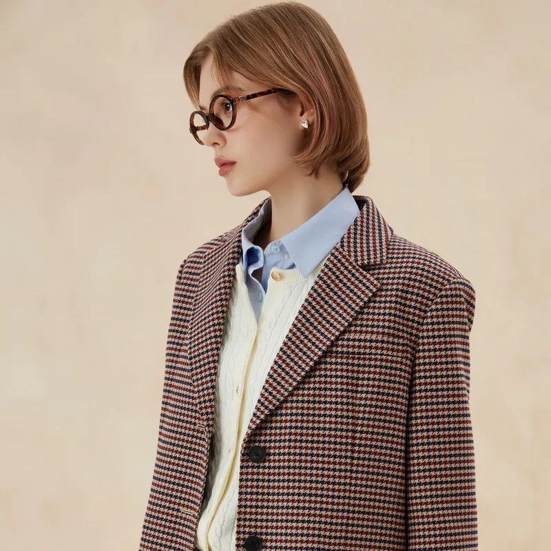 E.land Business Suit Women's Burgundy/Baojun Earth Color-2