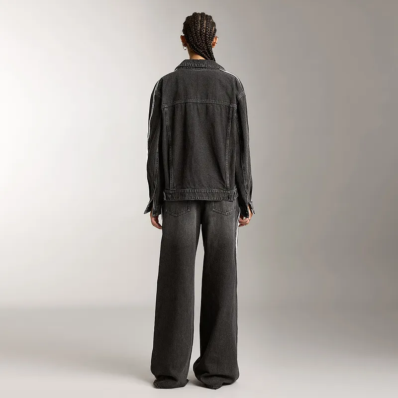 Miss Sixty Denim Jacket Women's Black Gray-2