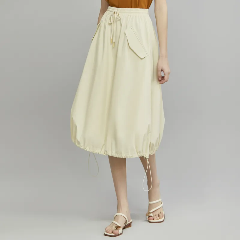 ELLE Casual Long Skirts Women's-4