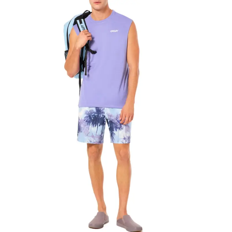 Oakley CanaryPalmsRc18 Beach Shorts Men's Palm Cloud Light Blue-6