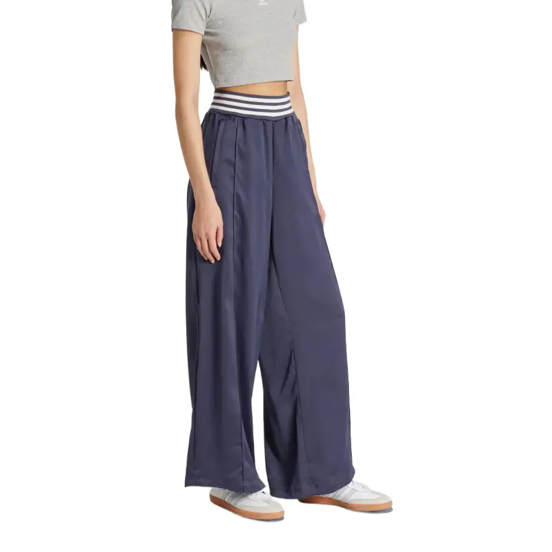 Adidas Originals Striped Rib Wide Leg Track Pants-2