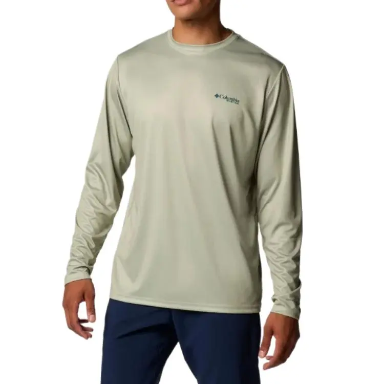 Columbia PFG Terminal Tackle Fish Flag Sweatshirt Men's Cyan-2