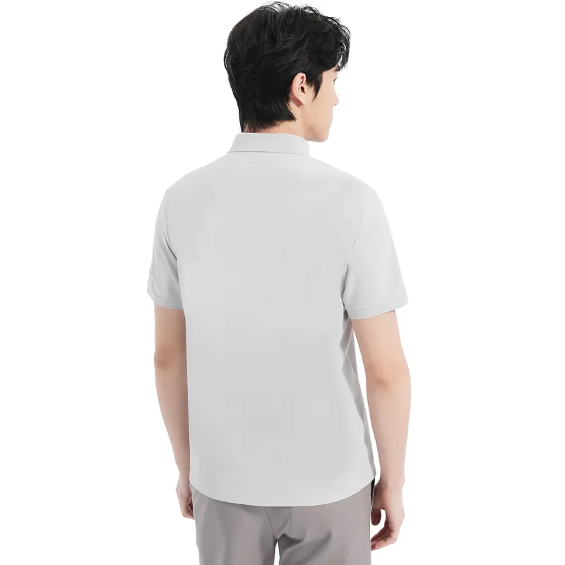 LESS IS MORE Polo Shirt Men's Light Gray-1
