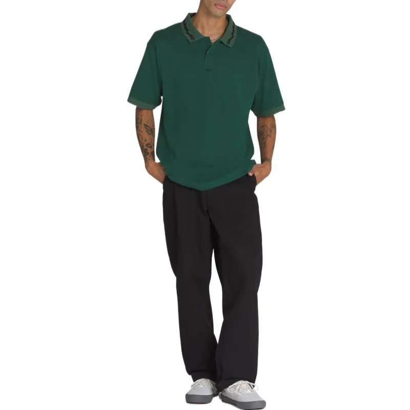 Vans Polo Shirts Men Green-3