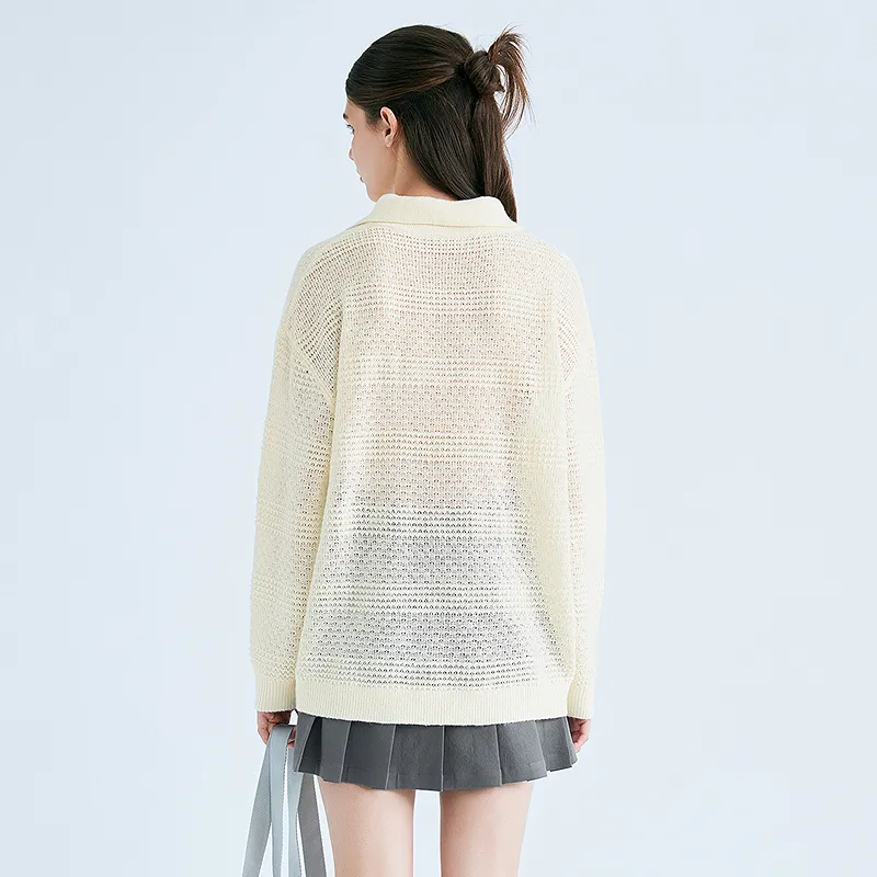 LEDIN Knitwear Women's Cannoli Cream-5