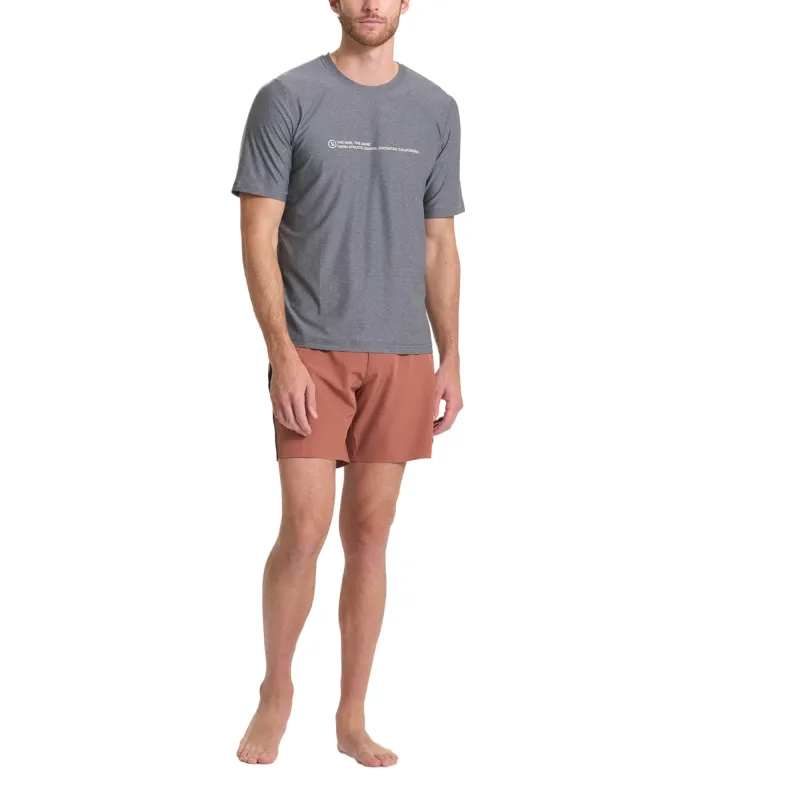 Vuori T Shirts Men Gray/CharcoalHeather-3