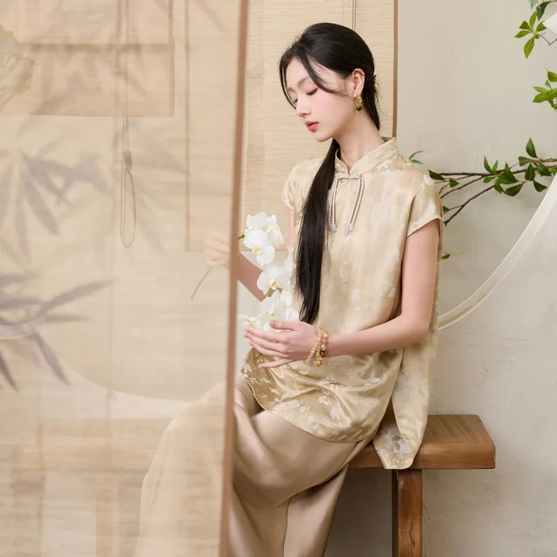 3COLOUR Shirts Women's Khaki-5