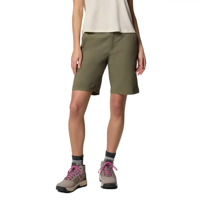 Columbia Leslie Falls 2 Omni-Shade Casual Shorts Women's Stone Green-2