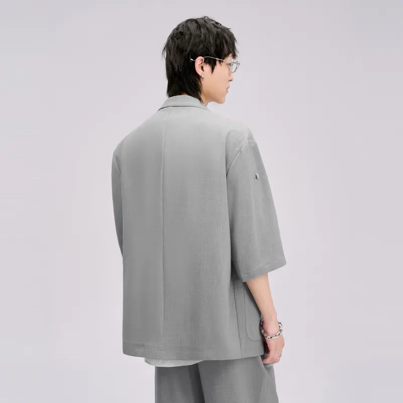 HERBEL Business Suits Men Gray-4