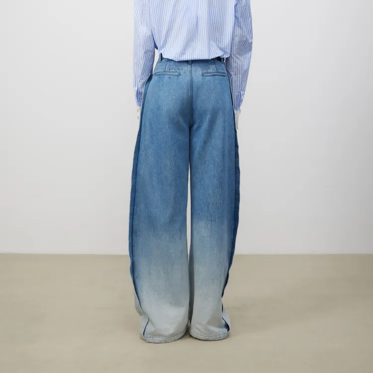 Lost In Echo Jeans Women's Gradient Blue-5