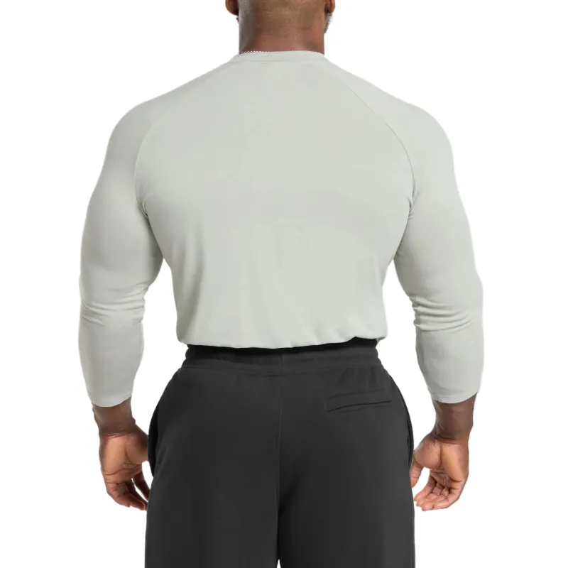 GYMSHARK Legacy Henley T Shirt Men's Lime Gray-1