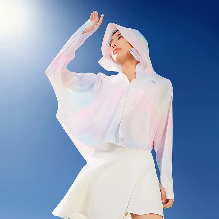 BOSIDENG Sun Series Cooling Super Light Breathable Sun Protection UV Protection Sun Protection Clothing Women's-17