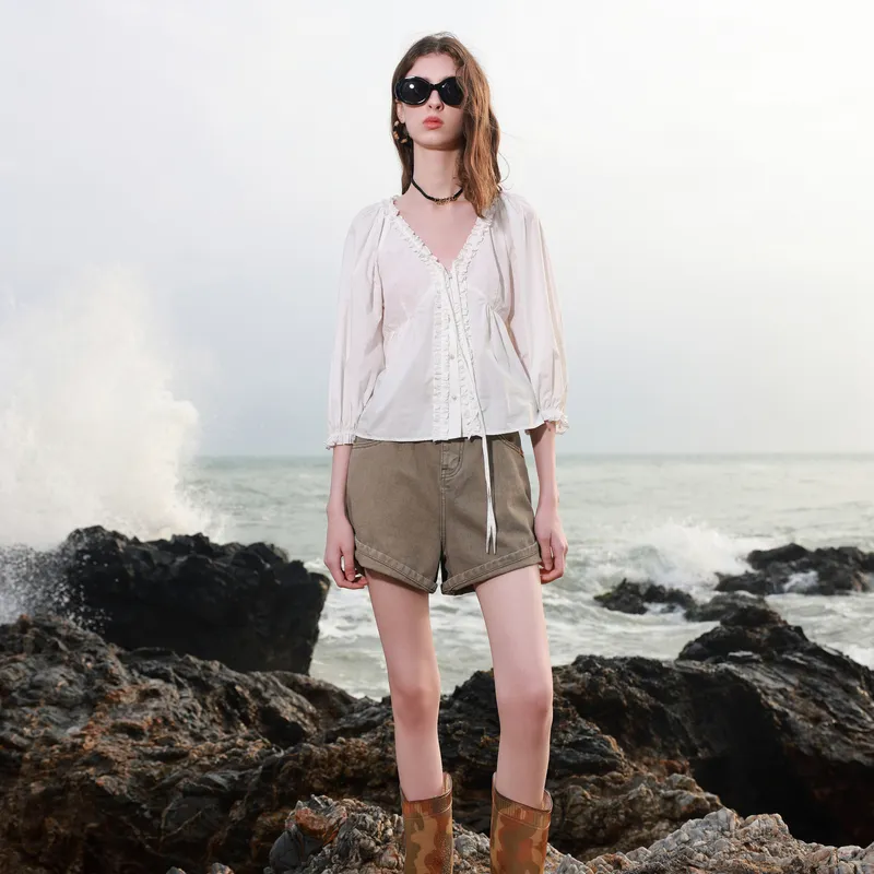 3COLOUR Shirt Women's Cloud White-6