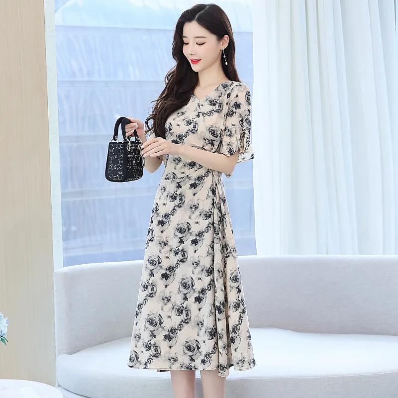 Pa33word Short Sleeved Dress Women's-12