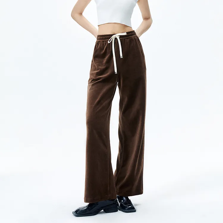 PEACEBIRD Casual Pants Women's Brown-2