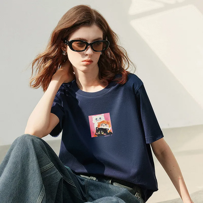 Initial Language T Shirt Women's-17