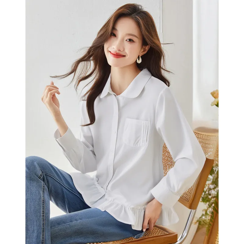 Love Elaine Shirt Women's White-3