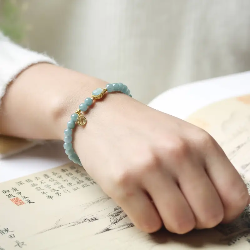 TIANTAISHAN Glutinous Jade Jadeite Bracelets Unisex-4