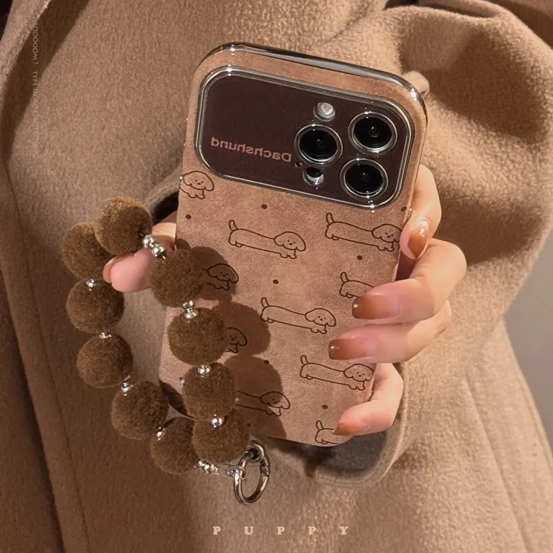 Cuttlefish Grid TPU Material Fun Maltese Flannelette Niche Phone Case Compatible With Apple 16/15/14/13/12/11-2