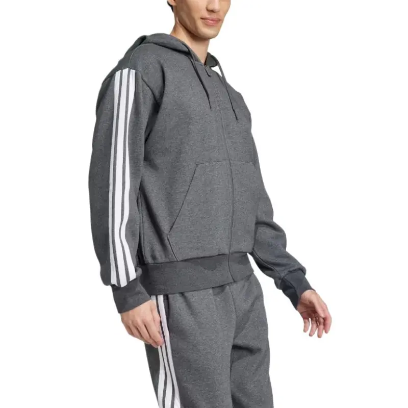 Adidas Free Shipping With AdiClub Essentials 3 Stripes Fleece Hoodie-3