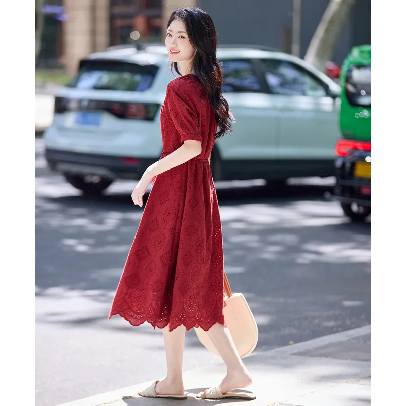 Still Quiet Short Sleeved Dress Women's-2