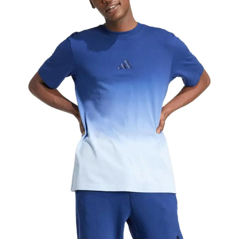 Adidas All SZN Dip Dye Tee T Shirt Men's Blue-1