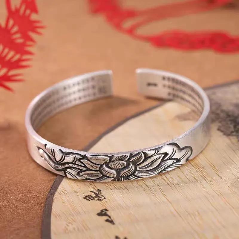 FUYUFU 999 Fine Silver Bangles Women's-1