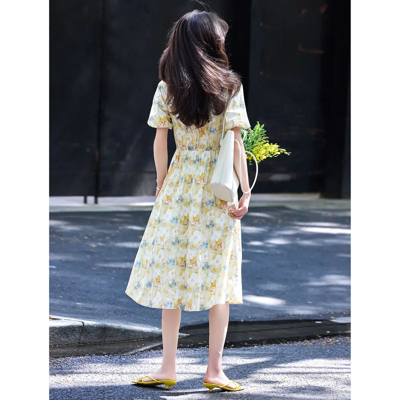 A Paradise For Awakening Short Sleeved Dress Women's-10