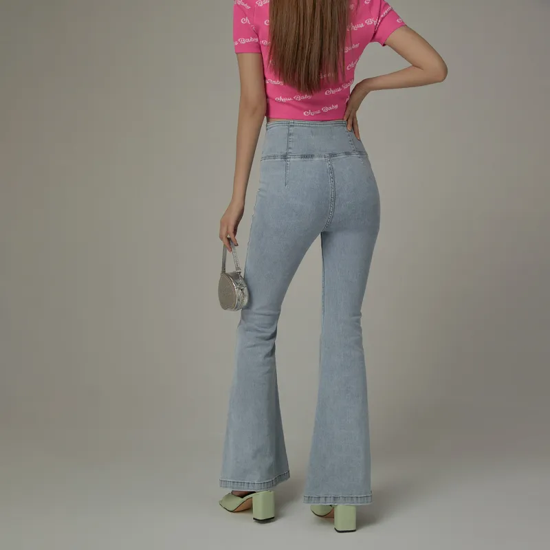CHUU Jeans Women's Light Denim Blue-3