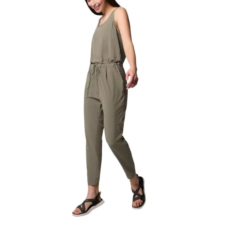 Columbia Anytime Jumpsuit Women's Stone Green-3