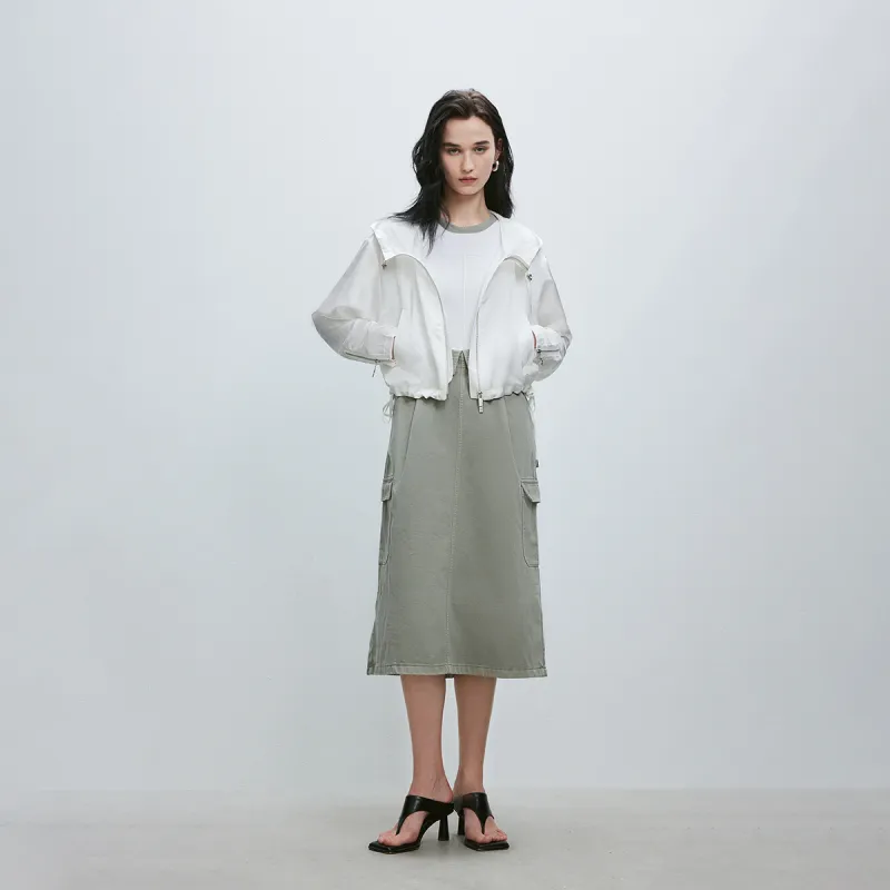 ONLY Cropped Coats Women's S00 White-3