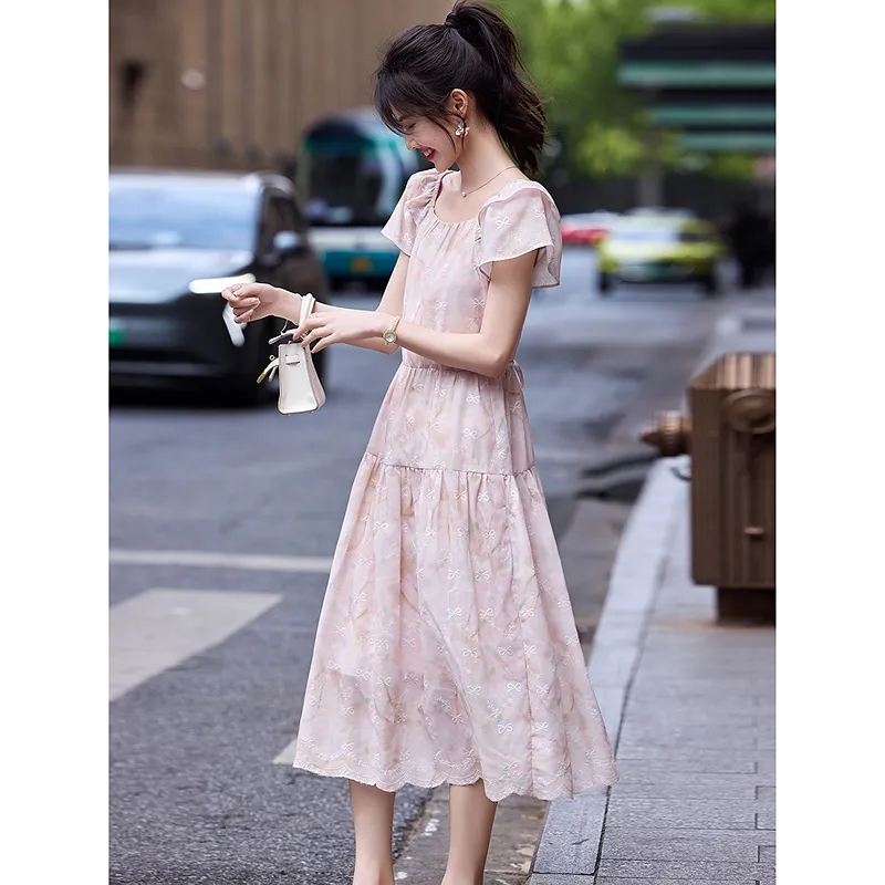 A Paradise For Awakening Short Sleeved Dress Women's-2