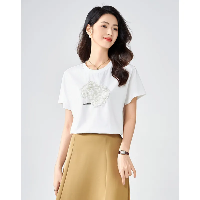Love Elaine T Shirt Women's White-1