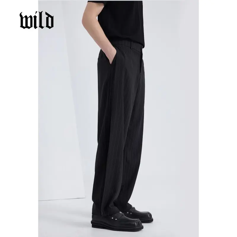 WILD LEADER Suit Trousers Men Black[XXKW5138V57]-1