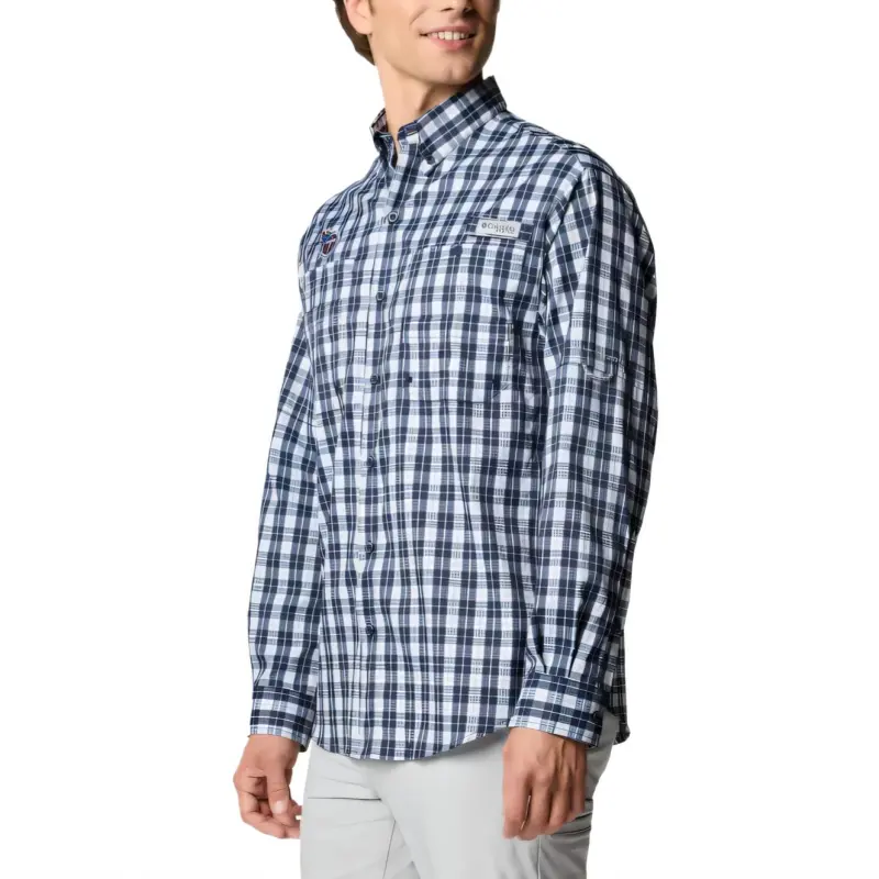 Columbia PFG Super Tamiami Shirt Men's Marine Blue-2