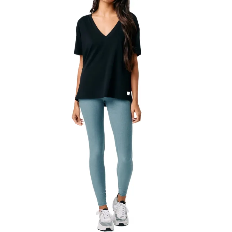 Vuori Drop Shoulder Sleeve T Shirt Women's Black-3