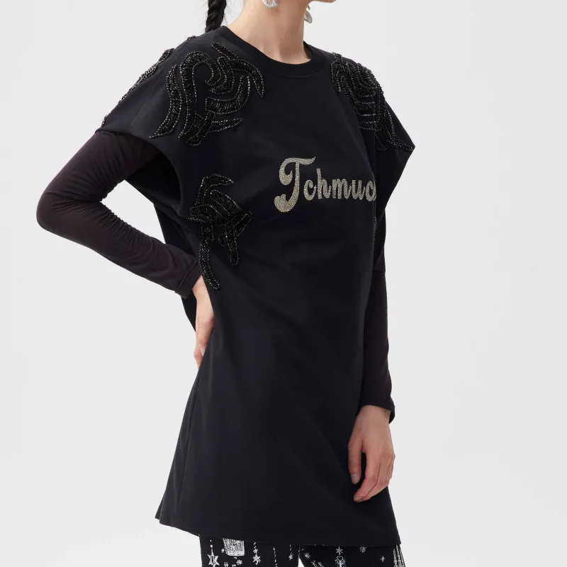 TCH Long Sleeved Dresses Women's Black-3