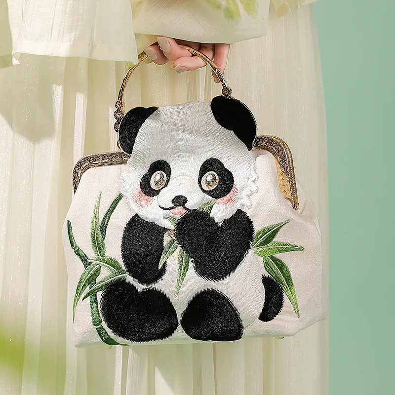 Boniu Embroidered Fabric Handbag Regular Unisex Multicolor-1