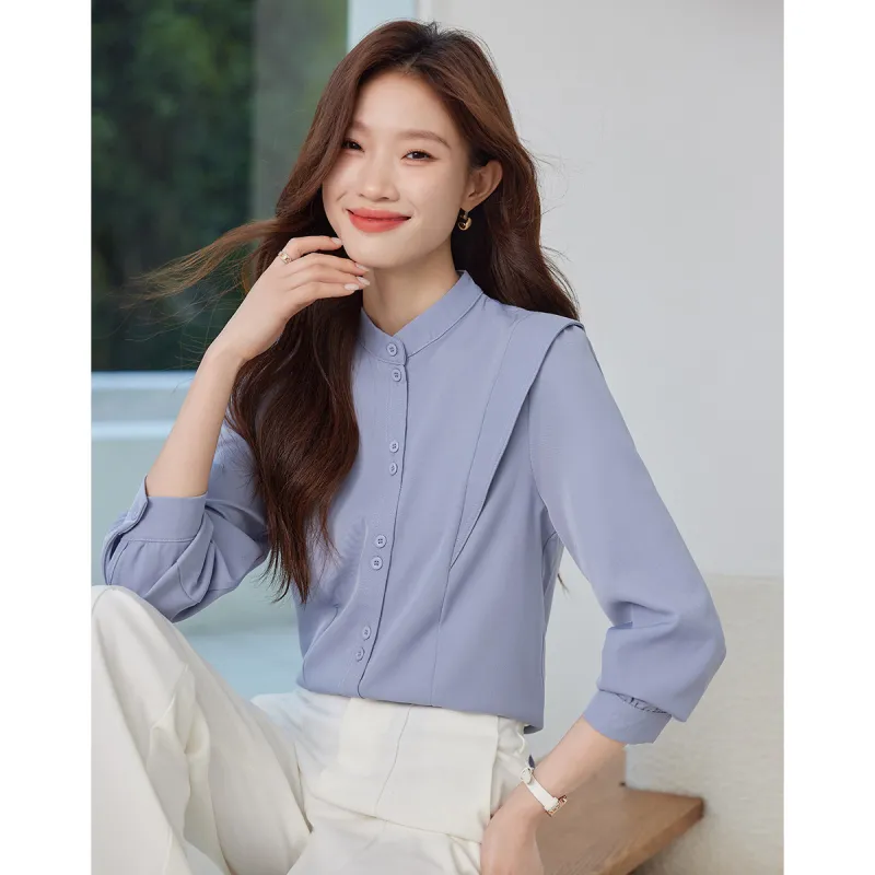 Love Elaine Shirt Women's Light Purple Blue-6