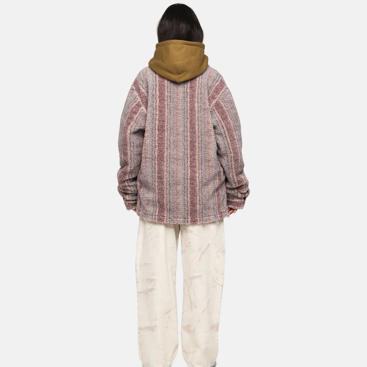 Stussy Striped Sherpa Shirt-9