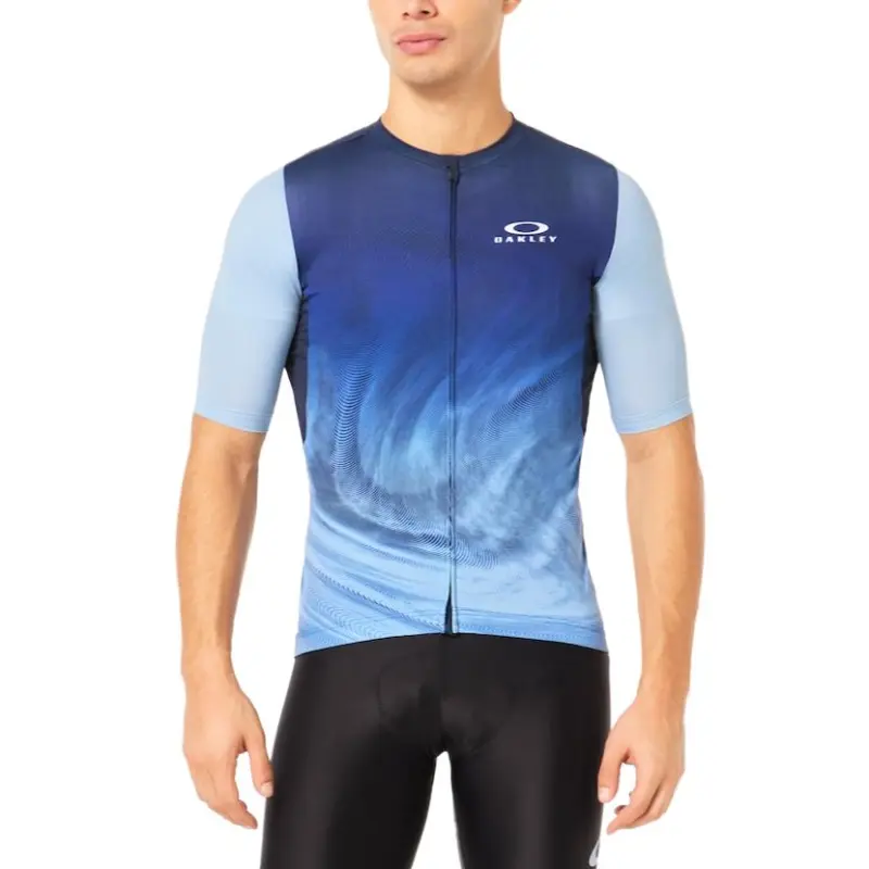 Oakley Endurance Dazzle Camo Cycling Clothing Men's Gradient Swirl Blue/Light Blue-6