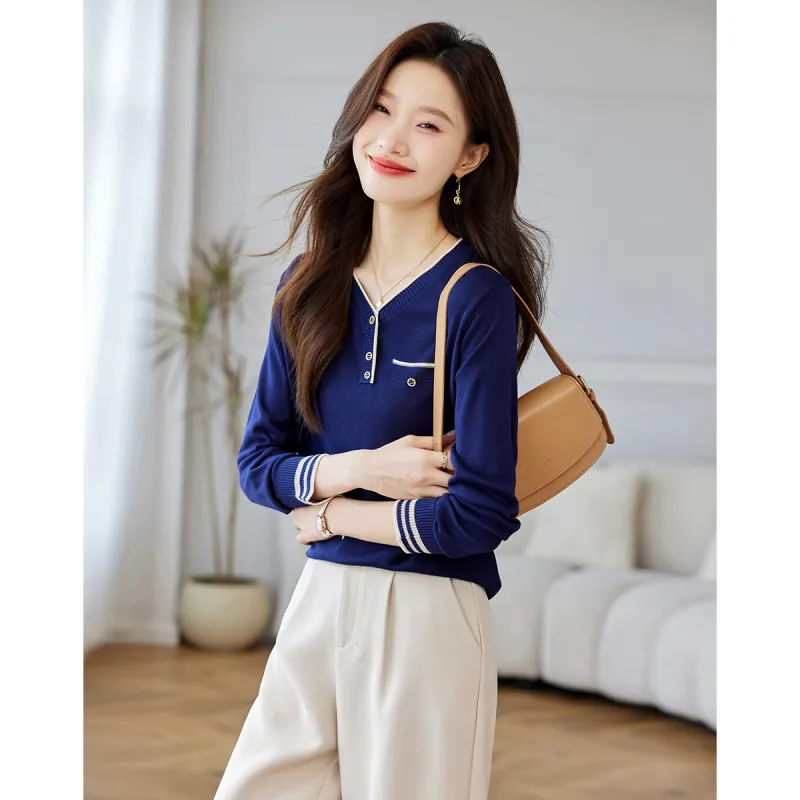 Love Elaine Knitwear Women's Blue-5