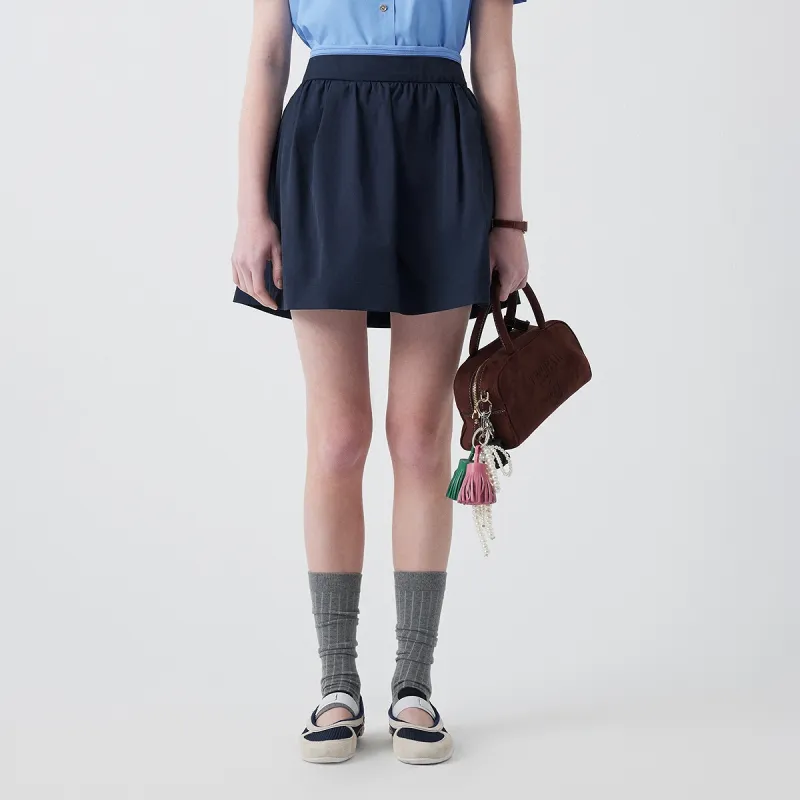 Teenie Weenie Casual Short Skirts Women's Navy Blue-3