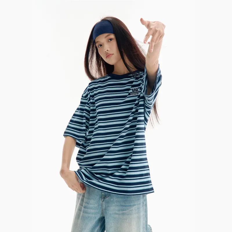 TGWALL Knitwear Unisex Blue White Stripes-2