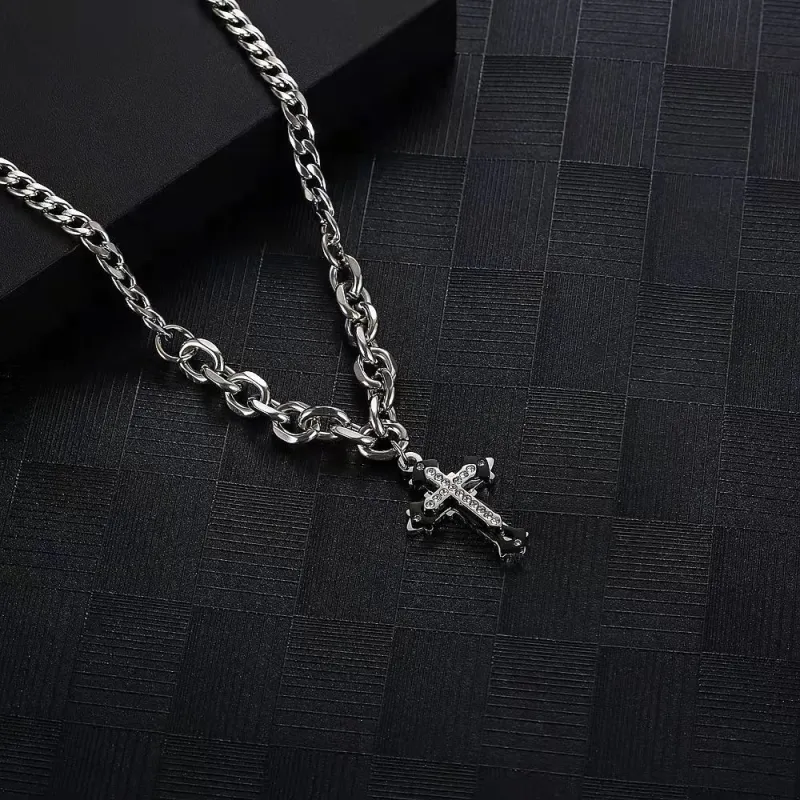 CRUISO Titanium Steel Necklaces Unisex-3