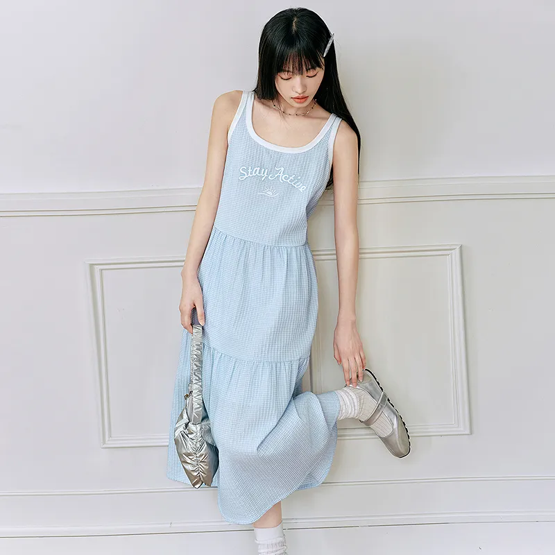 LEDIN Sleeveless Dresses Women's Ice Dew Blue-4