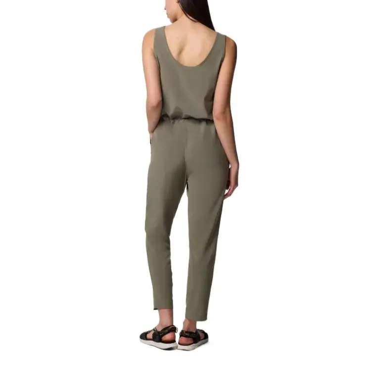 Columbia Anytime Jumpsuit Women's Stone Green-2