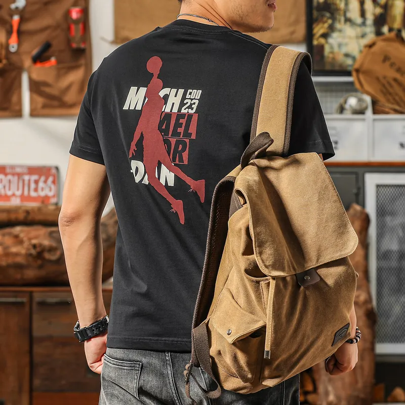Seasonal Words T Shirts Men Black-1