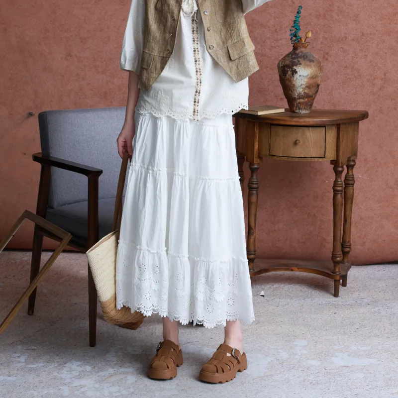 SETIROM Casual Long Skirt Women's-5